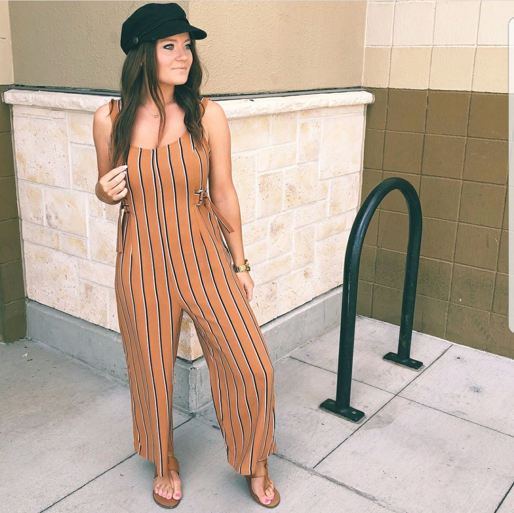 Stripe jumpsuit